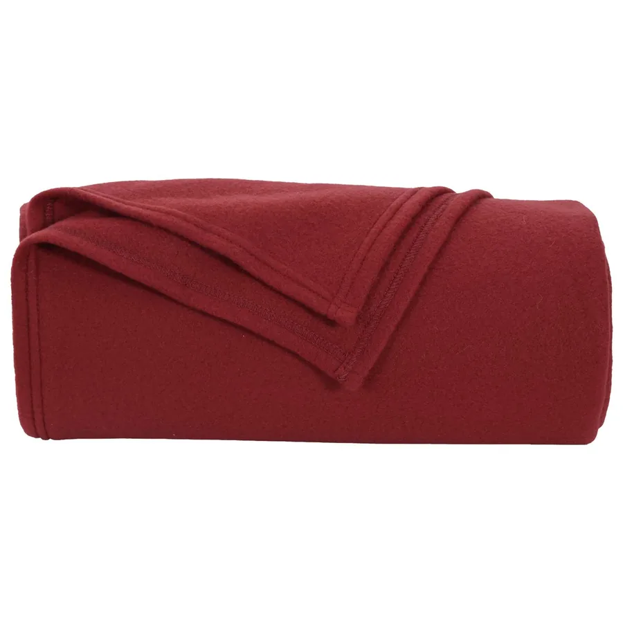 Couvertures à jeter 24 pcs Rouge Bordeaux 240 x 220 cm Toison - 4