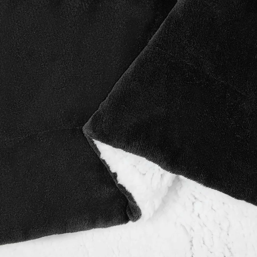 Jeté Noir 220 x 240 cm Toison - 6