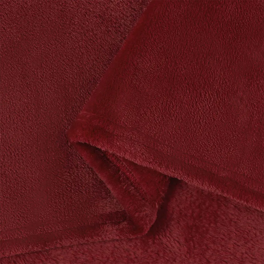 Couvertures à jeter 6 pcs Rouge Bordeaux 220 x 240 cm Toison - 7
