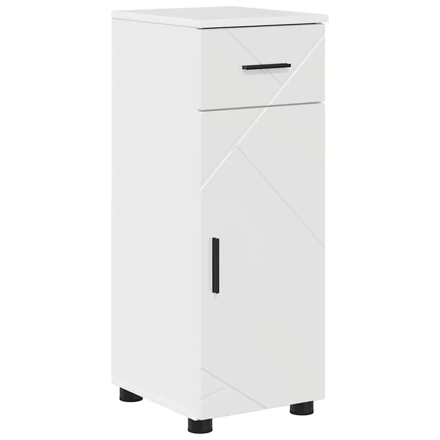 Ensemble de mobilier de salle de bain 5 pcs Blanc brillant - 7