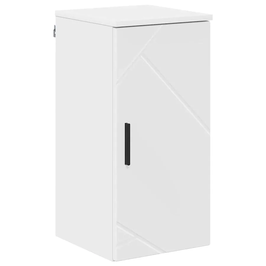 Ensemble de mobilier de salle de bain 5 pcs Blanc brillant - 9