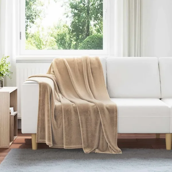 Jeté Camel 130 x 150 cm Toison