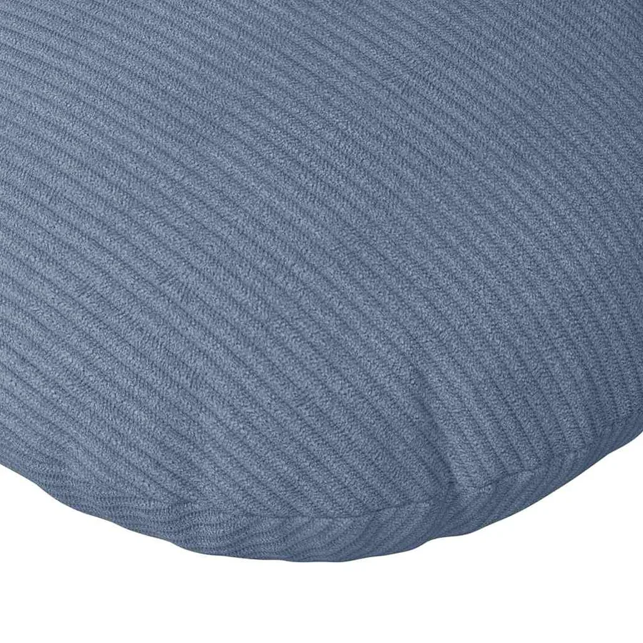 Coussins de siège 2 pcs Bleu Ø 40 cm Tissu en velours côtelé - 7