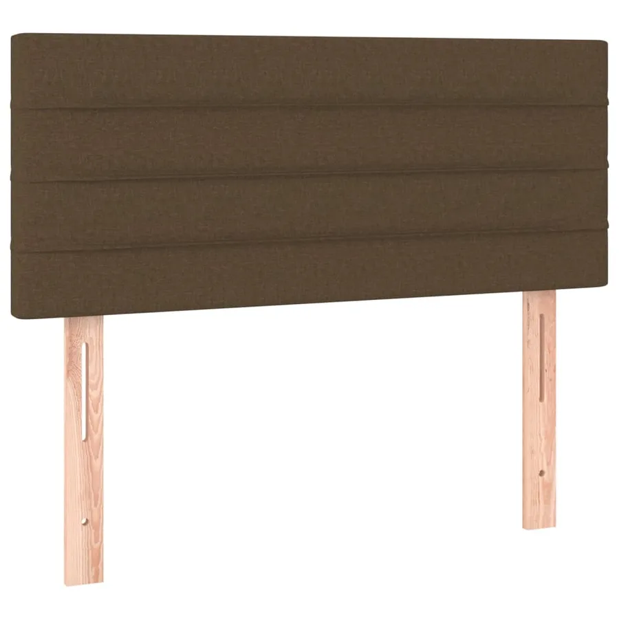 Sommier à lattes de lit avec matelas Marron foncé 100x200 cm - 6