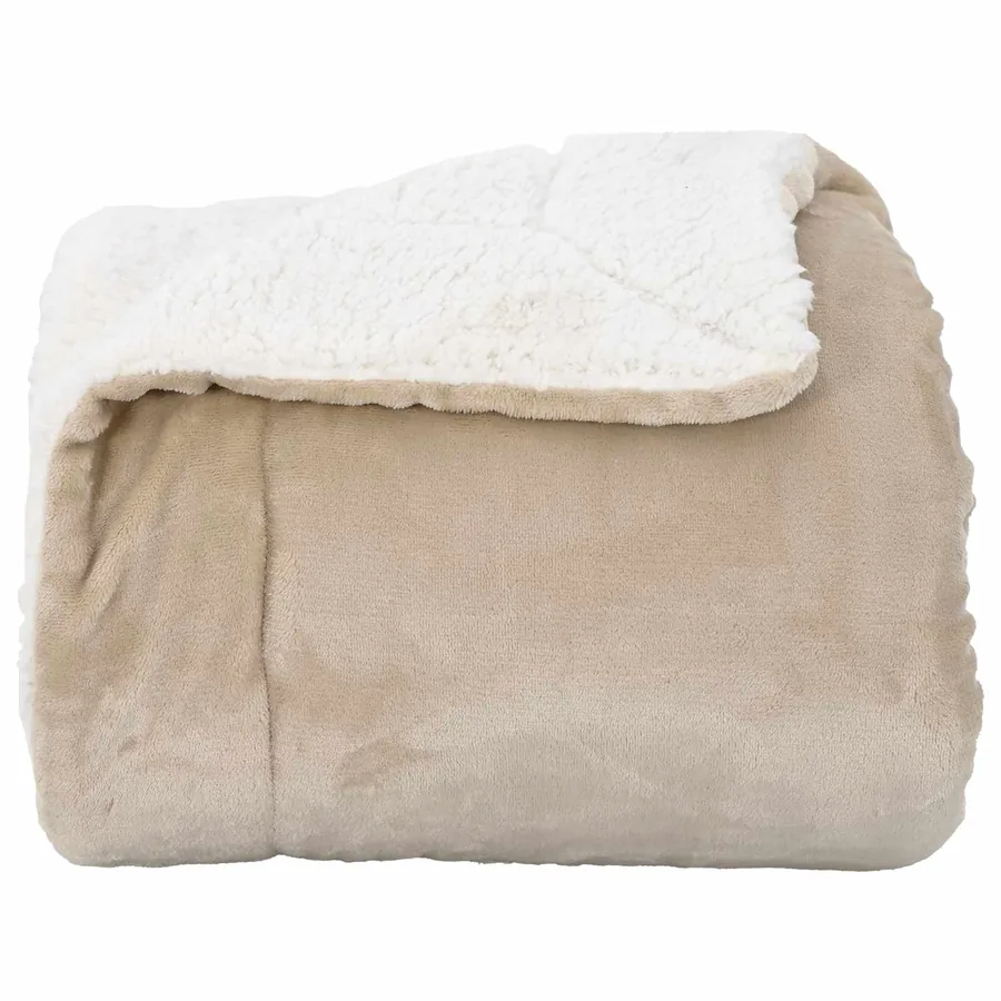 Jeté Beige 150 x 200 cm Toison - 4