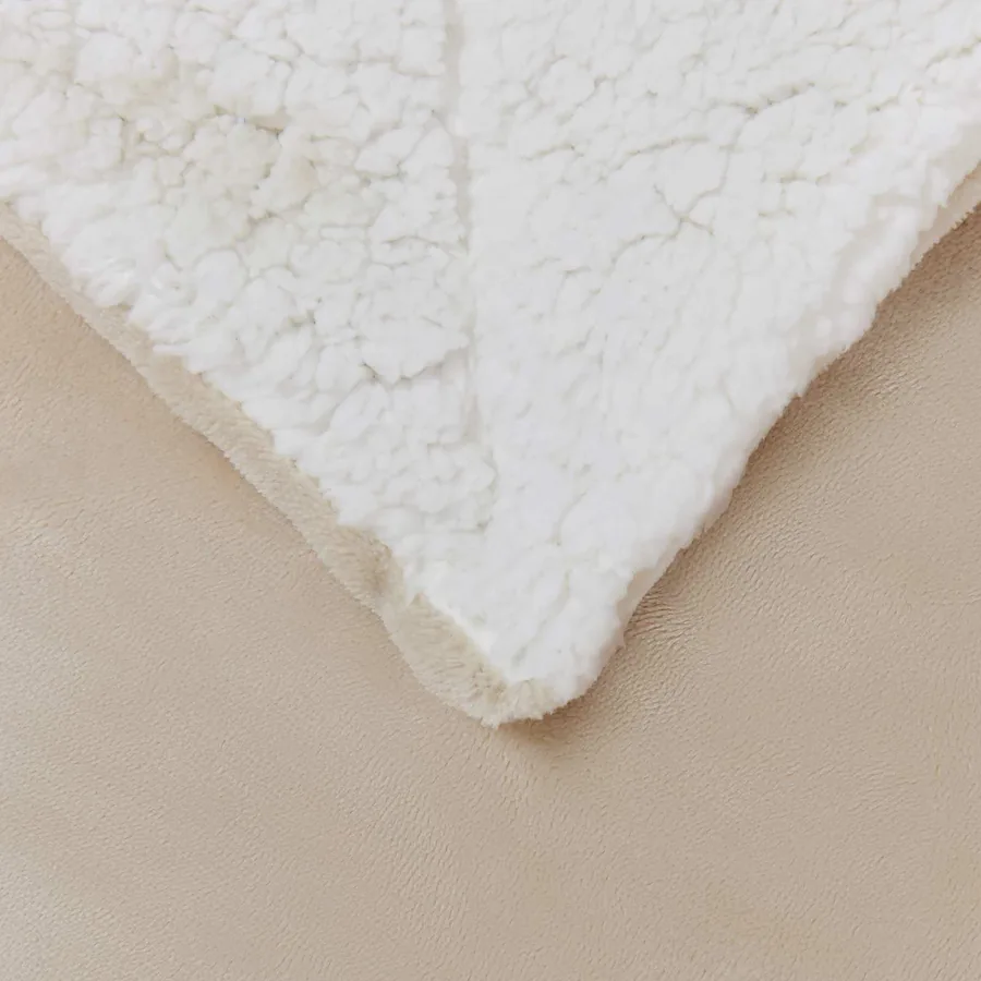 Jeté Beige 150 x 200 cm Toison - 5