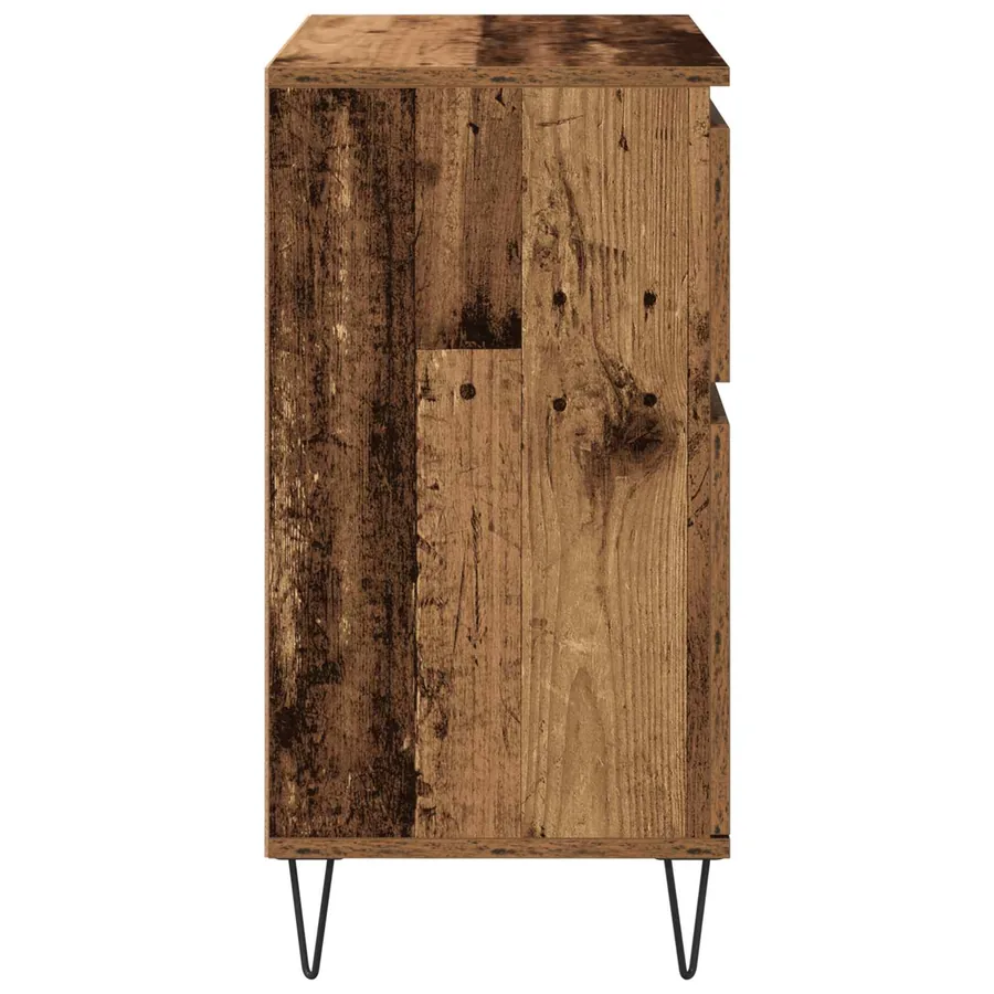 Buffet Bois Ancien 60 x 35 x 70 cm Bois d'ingénierie et fer - 7
