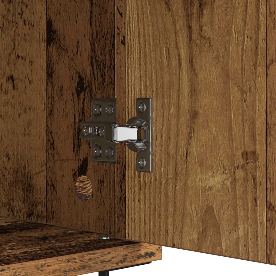 Buffet Bois Ancien 60 x 35 x 70 cm Bois d'ingénierie et fer - 8