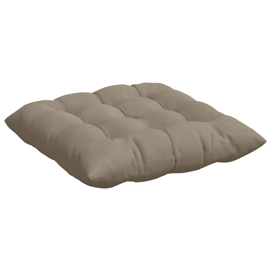 Coussins de siège 4 pcs Taupe 40 x 40 x 6 cm Microfibre - 5