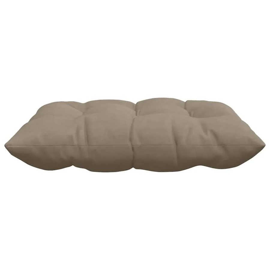 Coussins de siège 4 pcs Taupe 40 x 40 x 6 cm Microfibre - 6