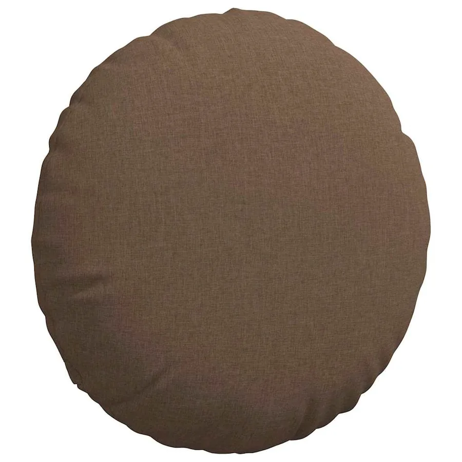 Coussins de siège 2 pcs Marron Ø80 x 29 cm tissu - 5