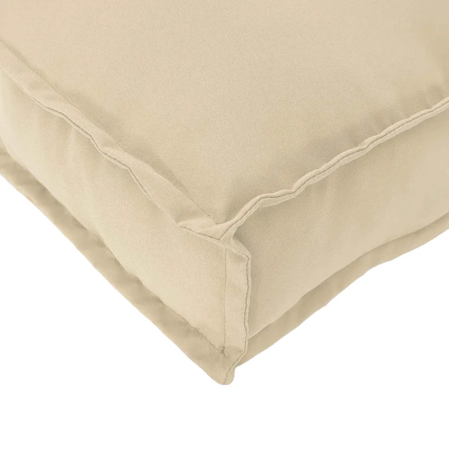 Ensemble de Canapés Uni 2 pcs Beige Bois d'Acacia Massif - 15
