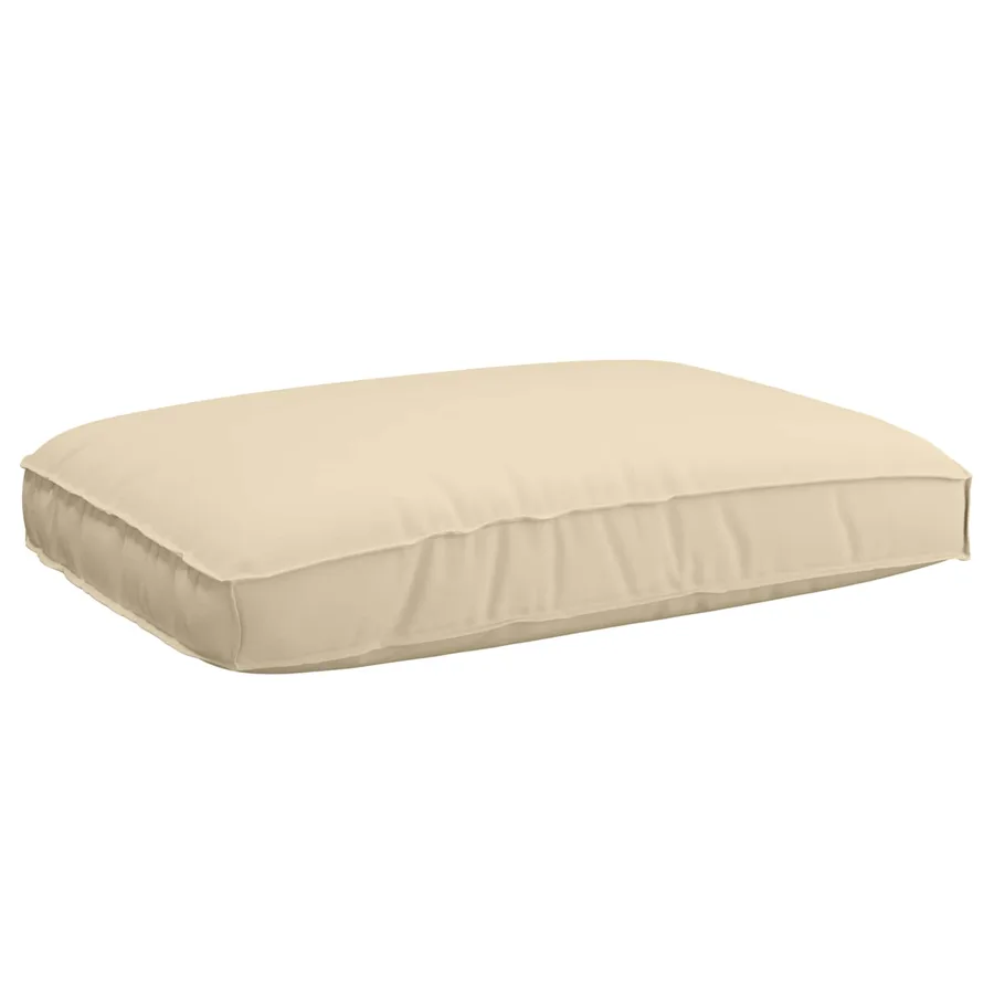 Ensemble de Canapés Uni 2 pcs Beige Bois d'Acacia Massif - 6