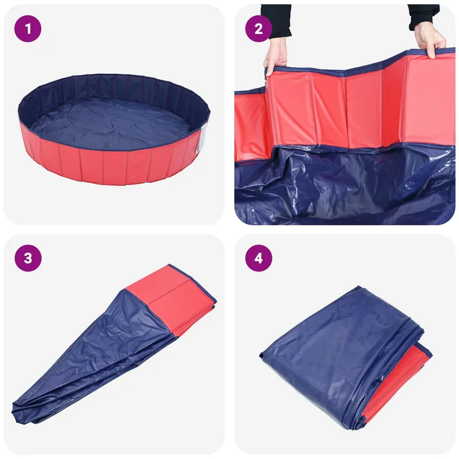 Piscine pour enfants Rouge Ø 80 x 20 cm - 5