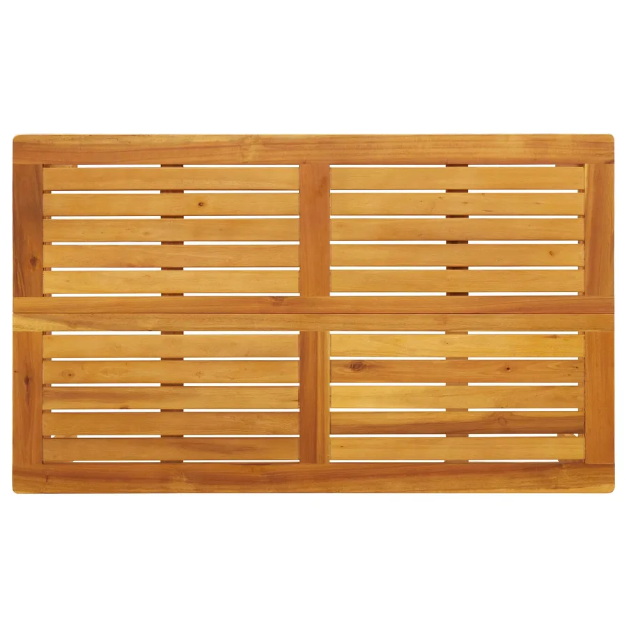 Ensemble de Canapés Uni 3 pcs Beige Bois d'Acacia Massif - 13
