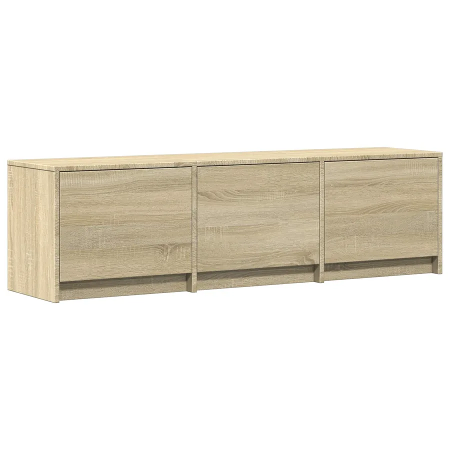 Meuble TV avec LED 140 x 34 x 40 cm Chêne Sonoma - 5