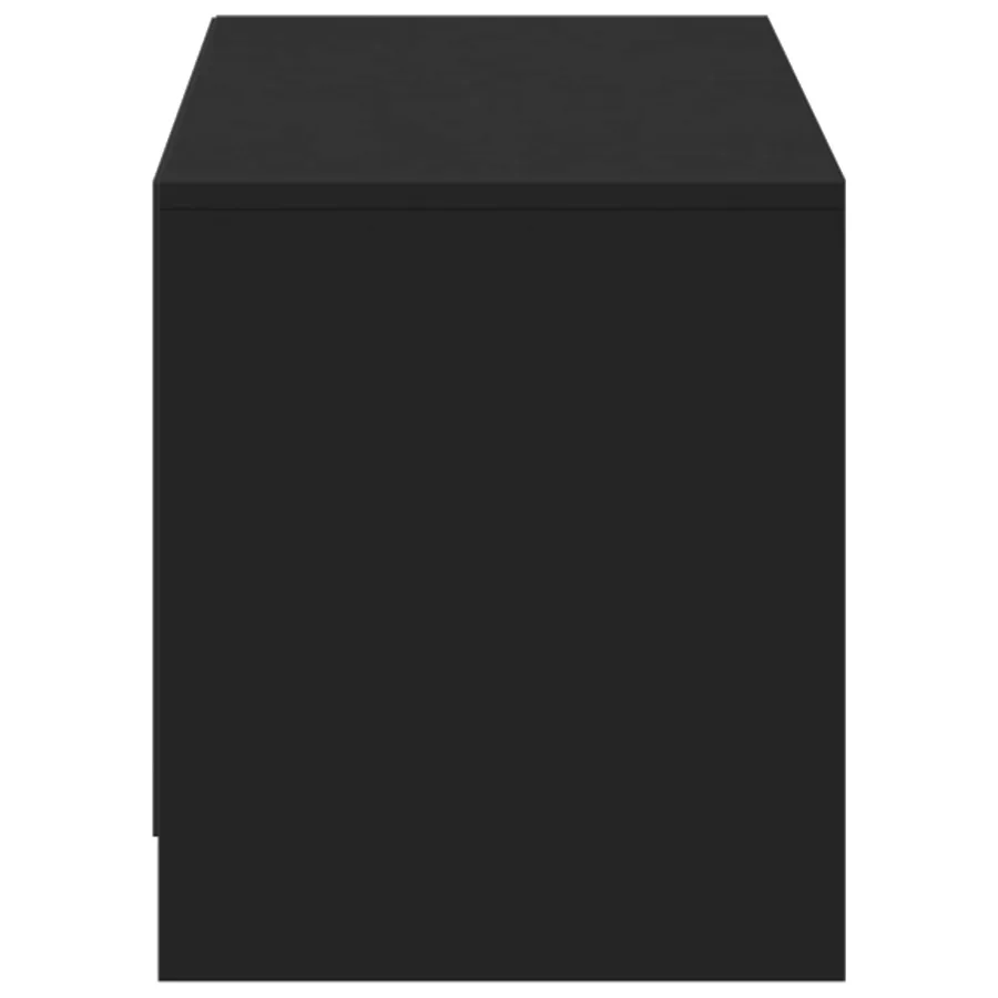 Meuble TV avec LED 140 x 34 x 40 cm Noir Bois d’ingénierie - 7