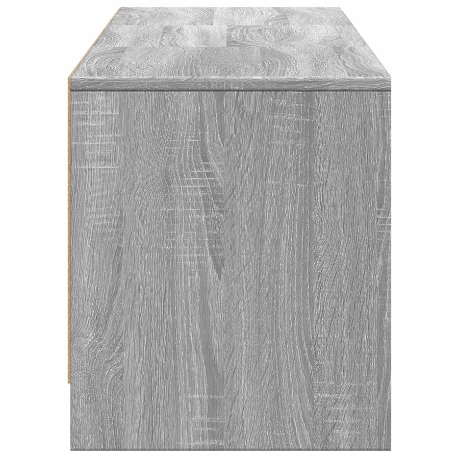 Meuble TV avec LED 165x34x40 cm Gris Sonoma Bois d’ingénierie - 7