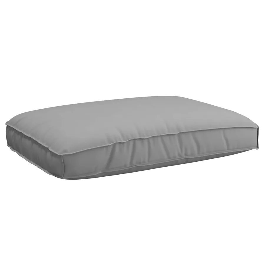 Ensemble de Canapés Uni 2 pcs Gris Bois d'Acacia Massif - 6