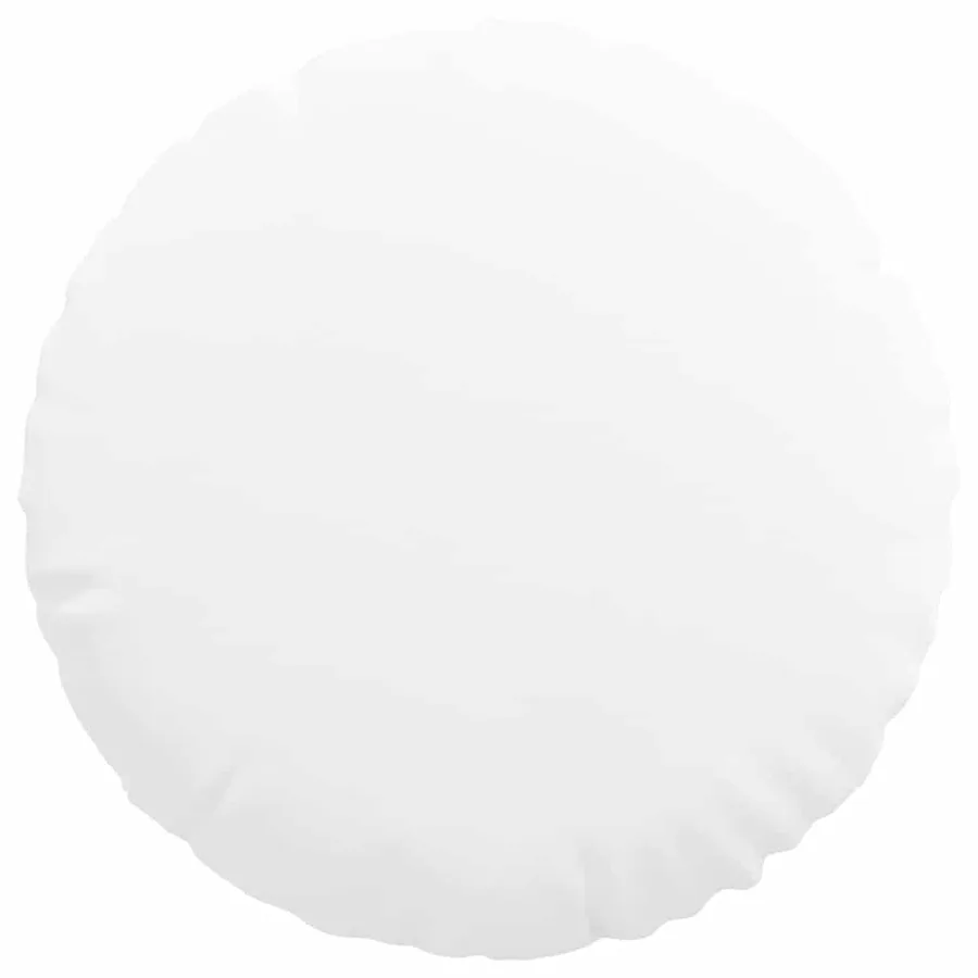 Coussins de siège 2 pcs Blanc Ø80 x 29 cm tissu - 6