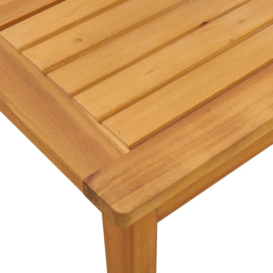 Ensemble de Canapés Uni 5 pcs Beige Bois d'Acacia Massif - 15