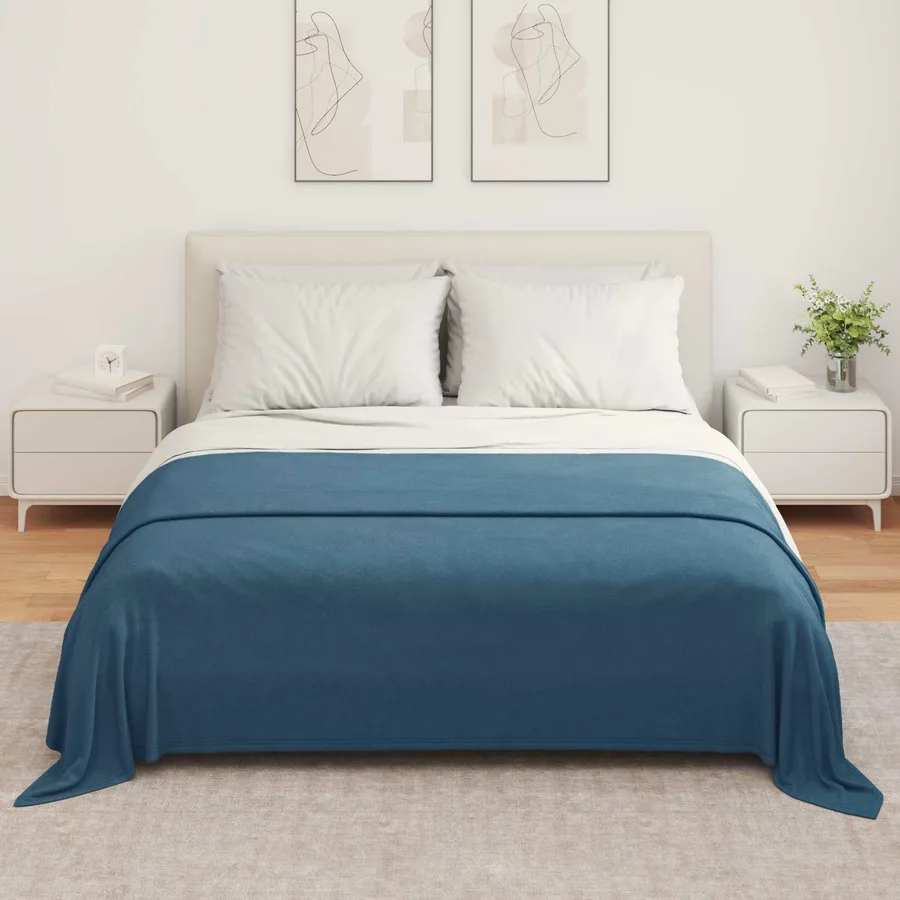 Couvertures à jeter 6 pcs Bleu marine 280 x 210 cm Toison - 3
