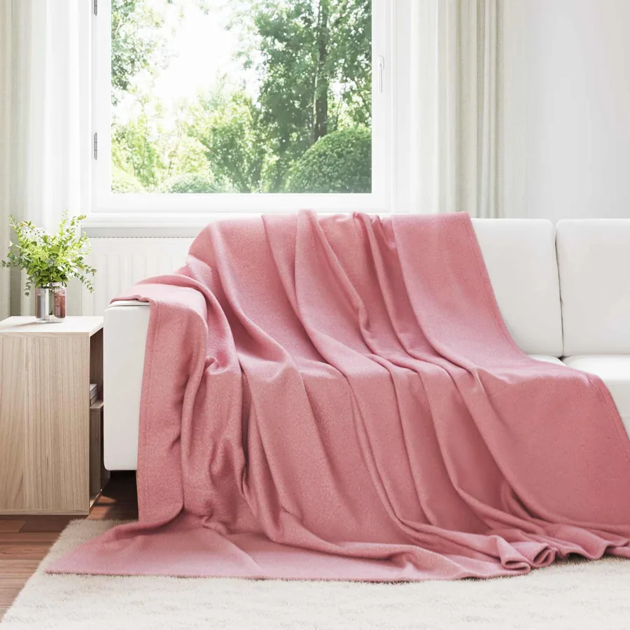Couvertures à jeter 24 pcs Rose 270 x 240 cm Toison