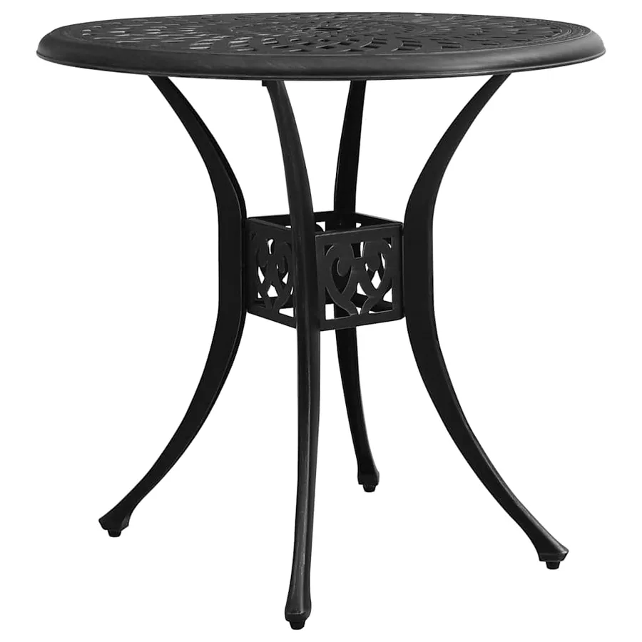 Ensemble de bistro 3 pcs Aluminium coulé Noir - 11
