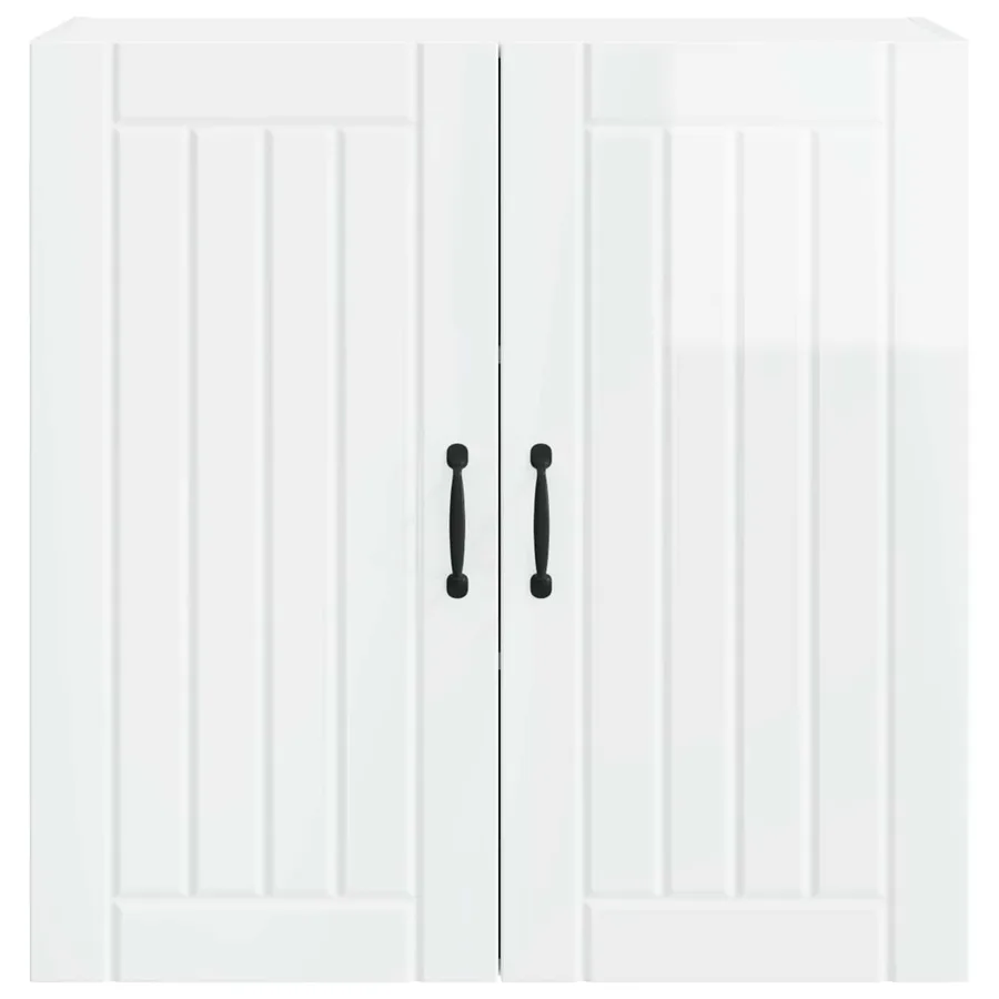 Meuble mural LUCCA Blanc brillant 80 x 31 x 80 cm - 6