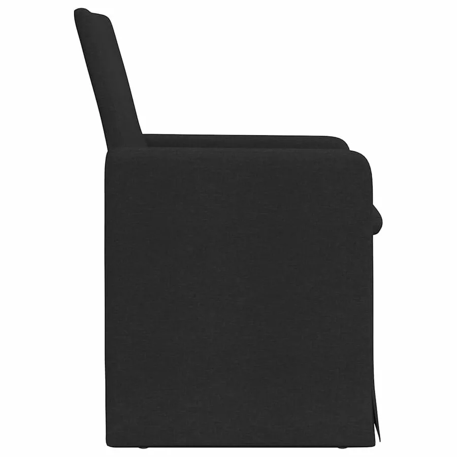 Chaises de salle à manger 2 pcs Noir 57 x 67 x 95 cm tissu - 5