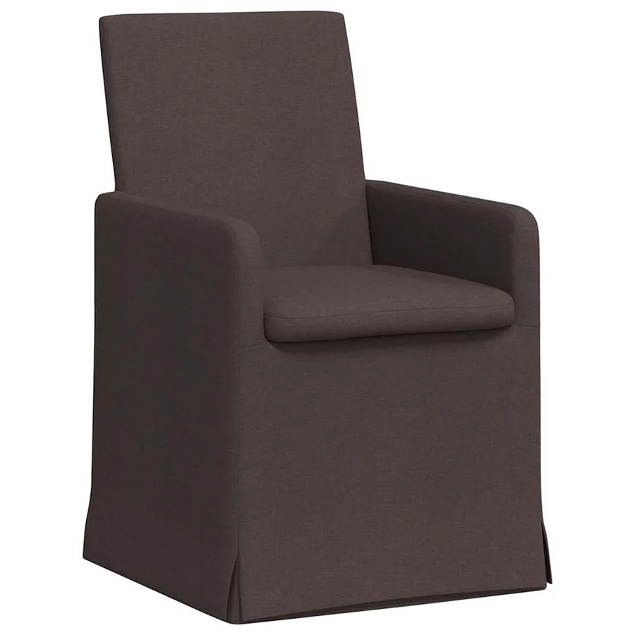 Chaises de salle à manger 2 pcs Marron foncé 57 x 67 x 95 cm - 2