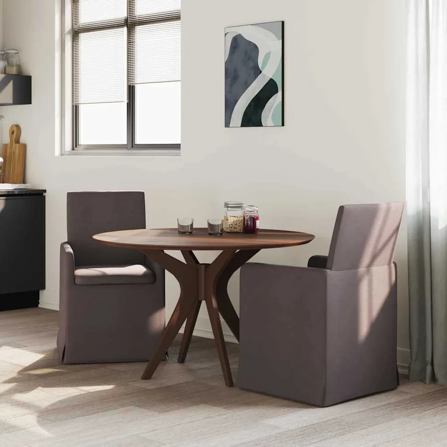 Chaises de salle à manger 2 pcs Marron foncé 57 x 67 x 95 cm - 3