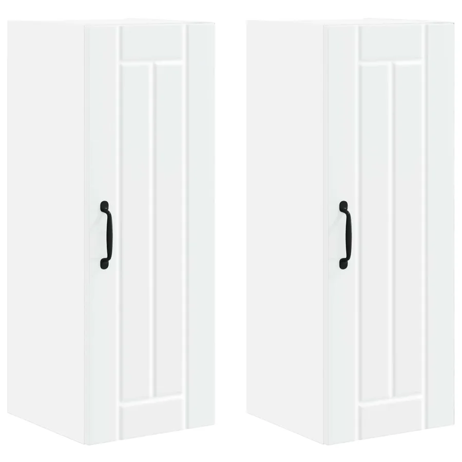 Meuble mural LUCCA 2 pcs Blanc 30 x 31 x 80 cm - 2