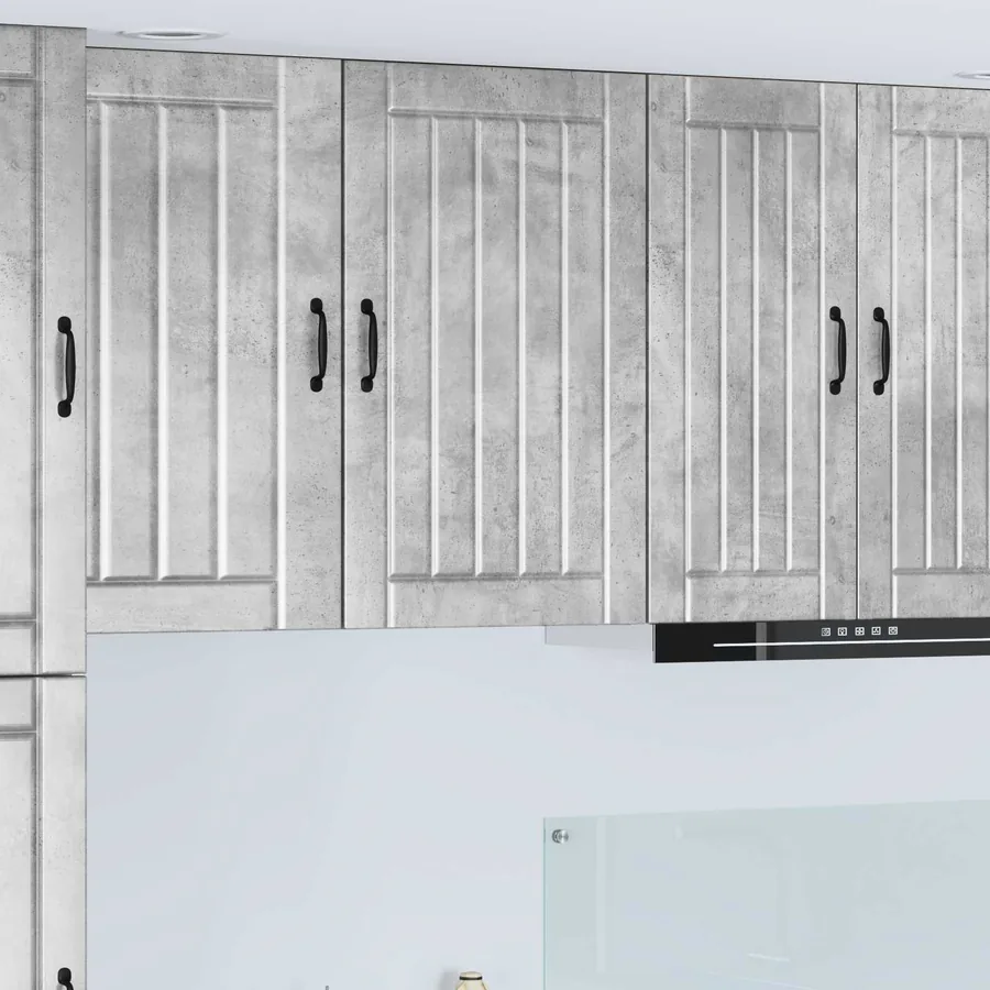 Meuble mural LUCCA Gris béton 50 x 31 x 80 cm Bois d'ingénierie