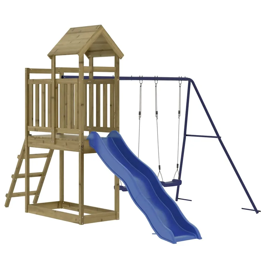 Aire de jeux d'extérieur bois de pin imprégné - 3
