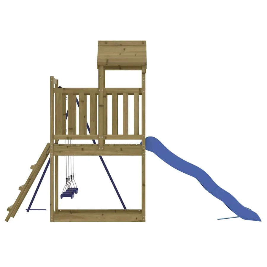 Aire de jeux d'extérieur bois de pin imprégné - 5