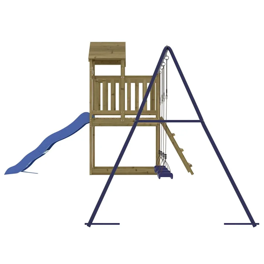 Aire de jeux d'extérieur bois de pin imprégné - 6