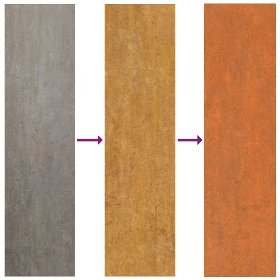Lit surélevé de jardin rouillé 320x80x77 cm acier corten - 6