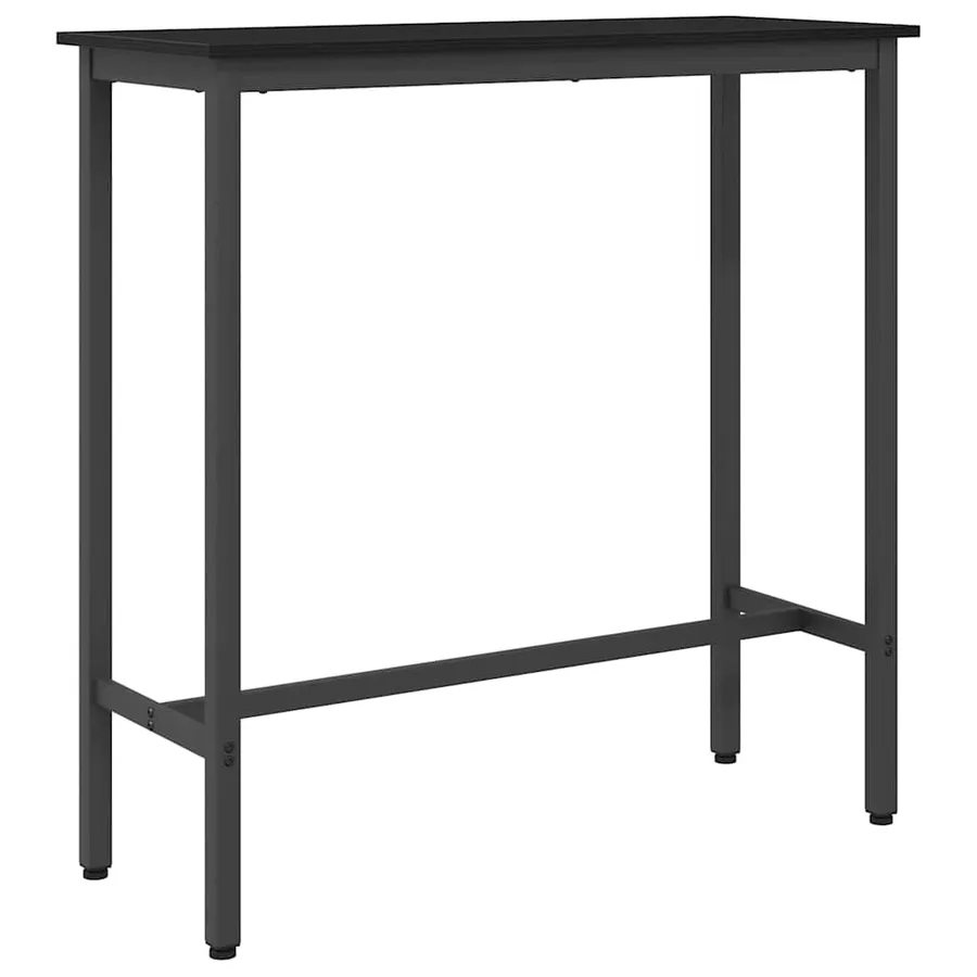 table Chêne noir 100 x 40 x 100,5 cm Bois d'ingénierie et acier - 2