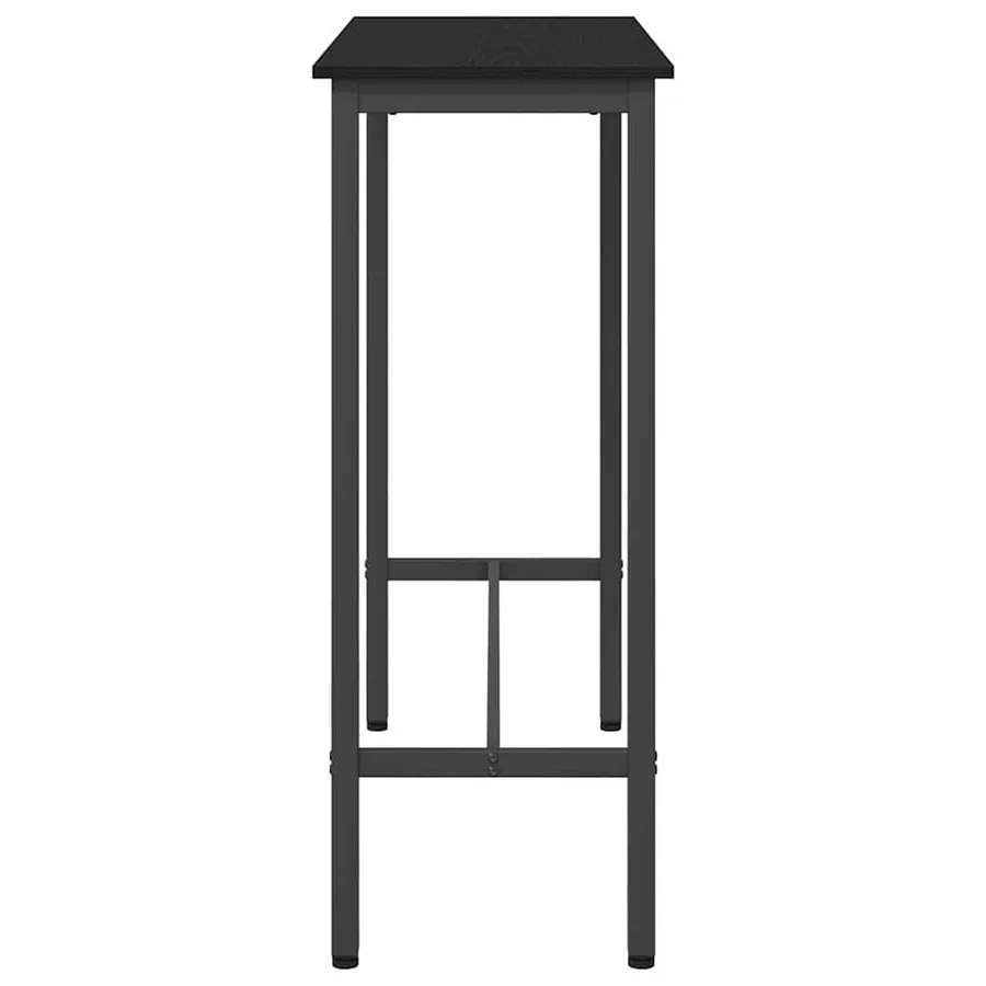 table Chêne noir 100 x 40 x 100,5 cm Bois d'ingénierie et acier - 6