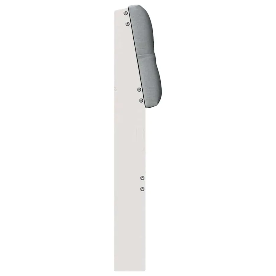 Tête de lit capitonnée Gris clair 100 cm Pin massif - 5