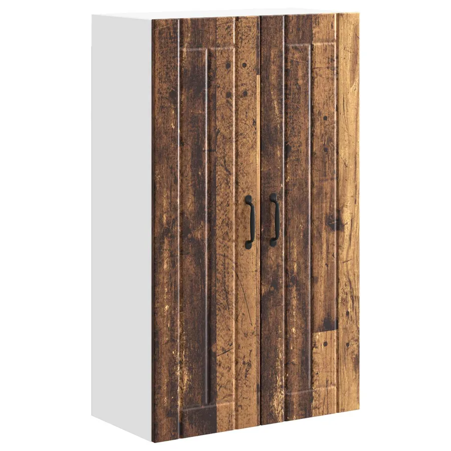 Meuble mural LUCCA Bois ancien 60 x 31 x 100 cm - 2