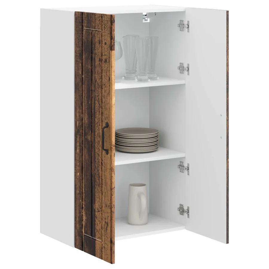 Meuble mural LUCCA Bois ancien 60 x 31 x 100 cm - 3