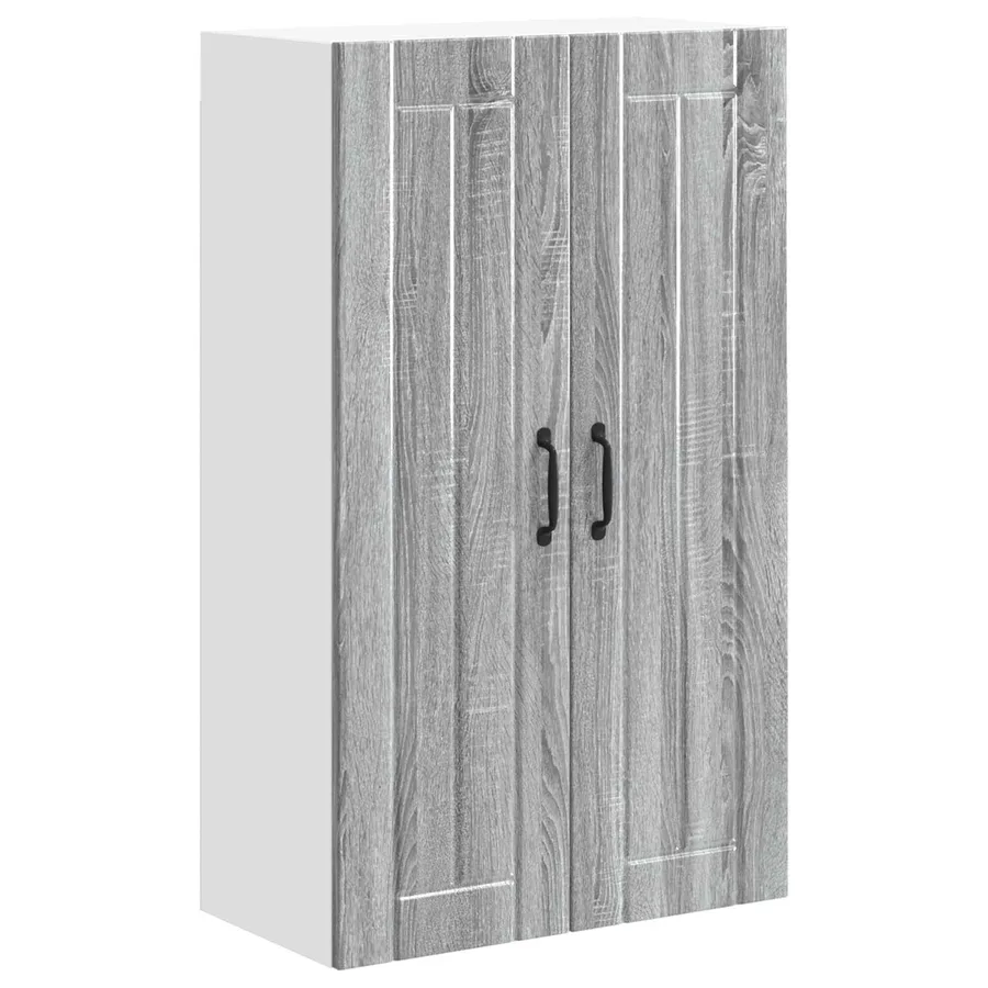 Meuble mural LUCCA Sonoma gris 60 x 31 x 100 cm - 2