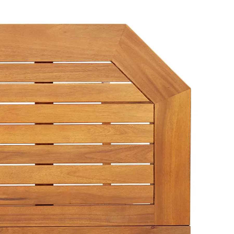 Table de bistro 90x50x75 cm Bois d'acacia massif - 9