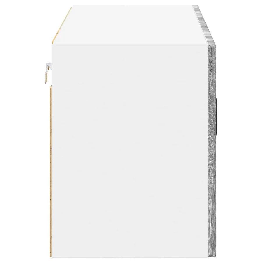 Cabinet en verre mural LUCCA Sonoma gris 80 x 31 x 40 cm - 7
