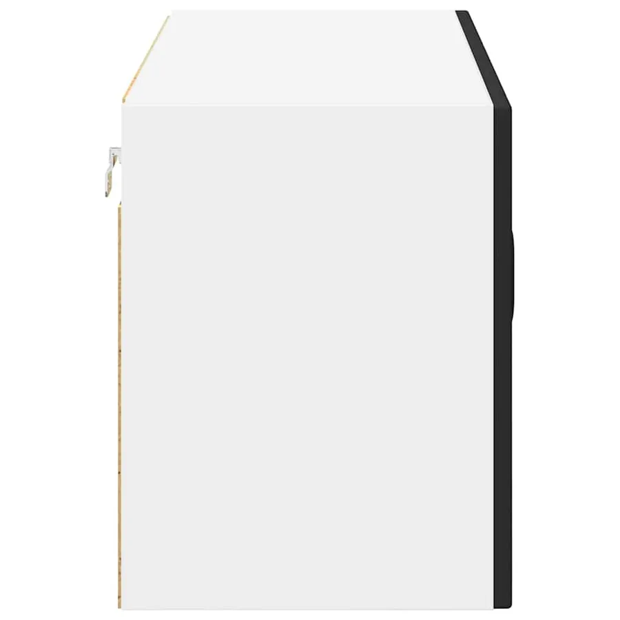 Cabinet en verre mural LUCCA Noir 80 x 31 x 40 cm - 7