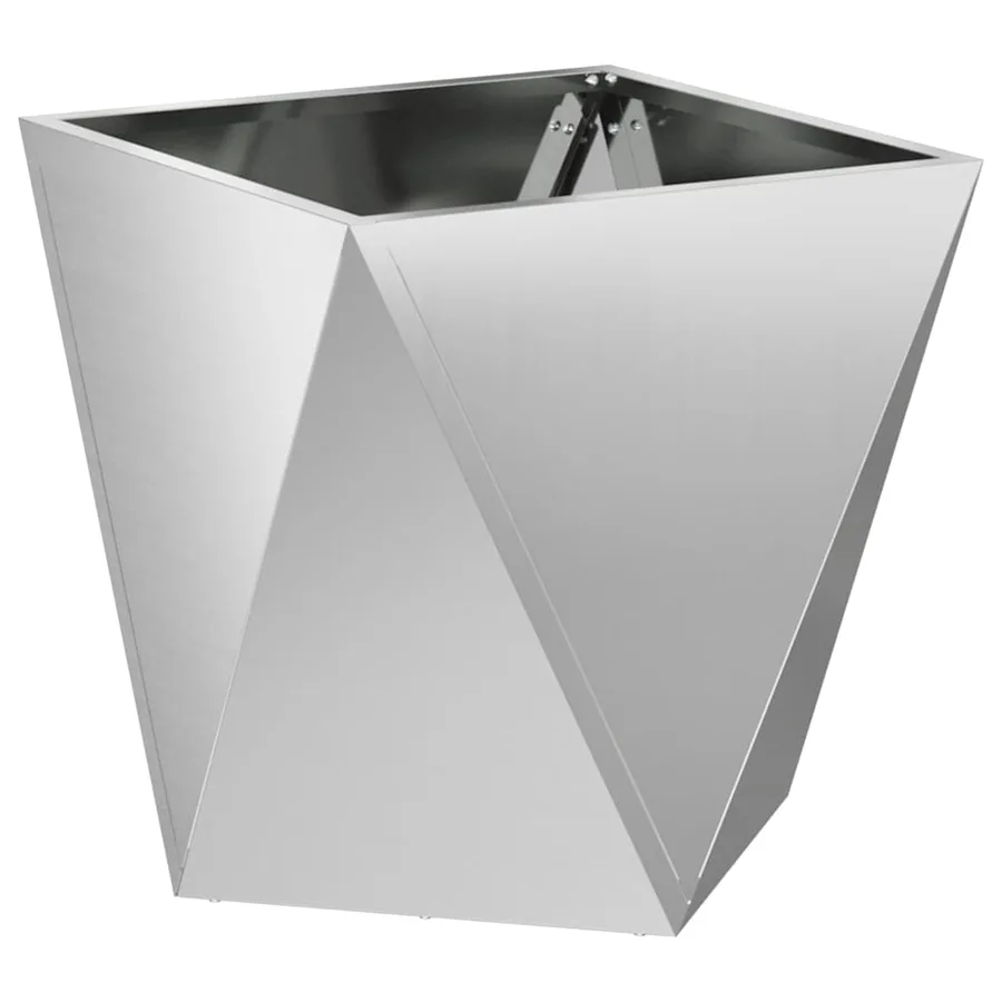 Jardinière 2 pc Argent 40 x 40 x 40 cm Acier galvanisé - 5