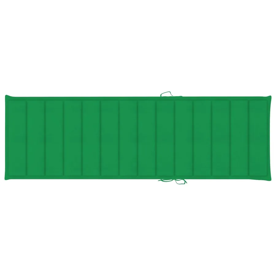 Chaise longue avec coussin Bois d'acacia et acier galvanisé - 8