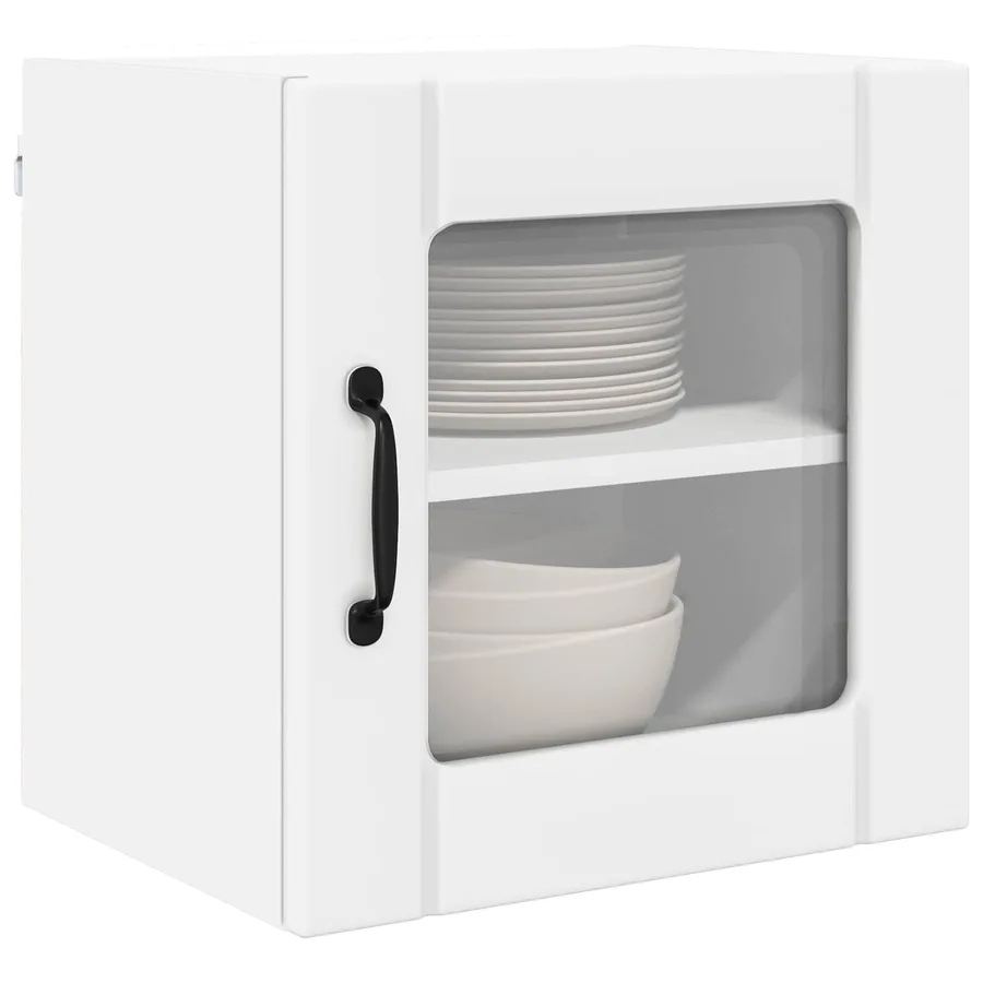 Cabinet en verre mural LUCCA 2 pcs Blanc 40 x 31 x 40 cm - 3